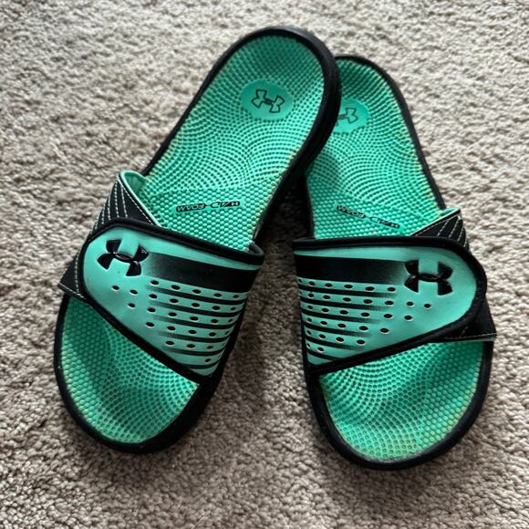 UA Under Armour Adjustable Strap Slides Sandals Open Toe Women's Size 7 - Picture 1 of 10